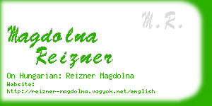 magdolna reizner business card